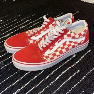 Red checker Old school vans